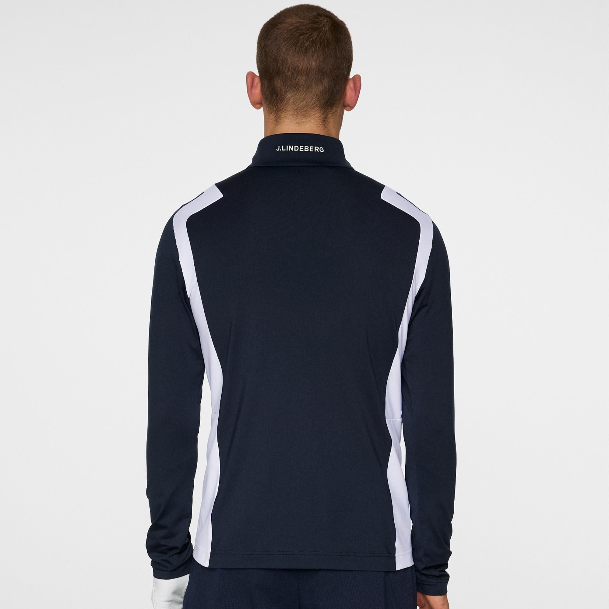 J Lindeberg Lukas Quarter Zip Mens Golf Mid Layer Navy